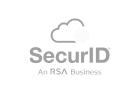 This is the SecurID logo, an RSA business.