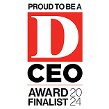 D CEO badge reading Proud to be a D CEO Award Finalist 2024