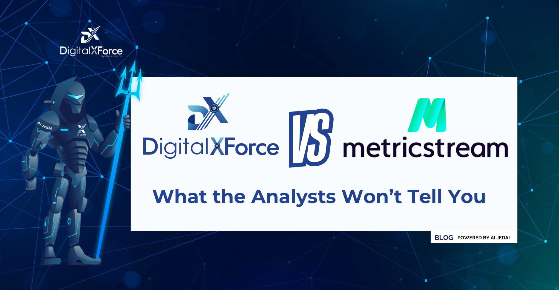 Banner for the DigitalXForce vs MetricStream comparison